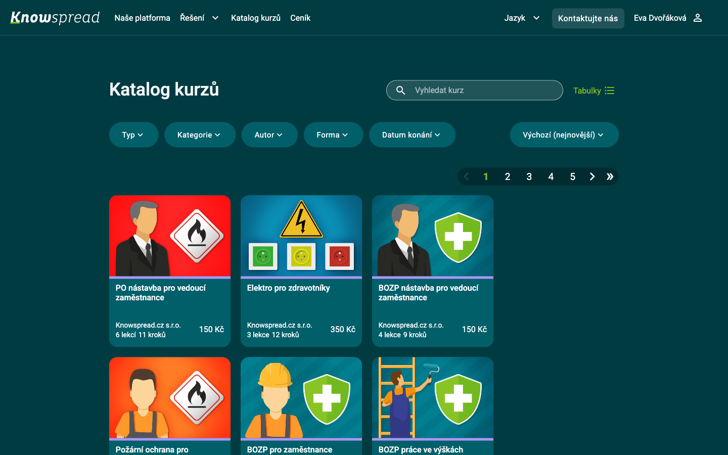 The public course catalogue